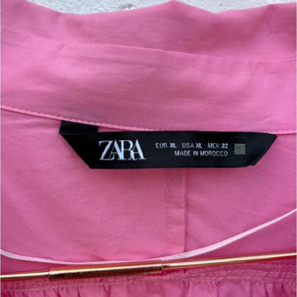 Zara Womens Bloggers Favorite Barbie Mini Dress Pink Size XL - Picture 7 of 14